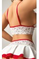 Beyaz Dantel Etekli Fantezi Takım