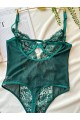 Yeşil Dantel Bodysuit