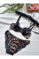 Leopar Desen Dantel Takım